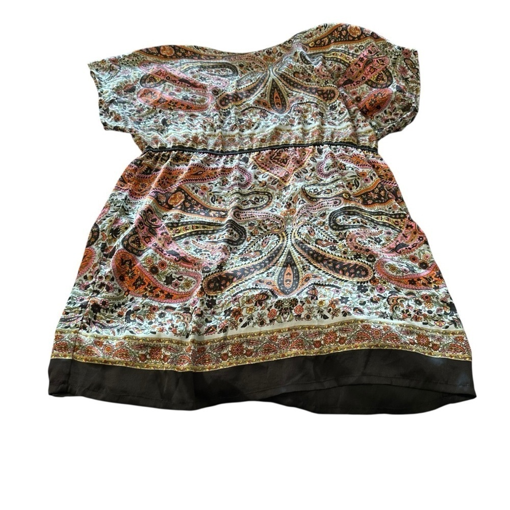 American Rag Multicolor Paisley Top - Picture 2 of 3